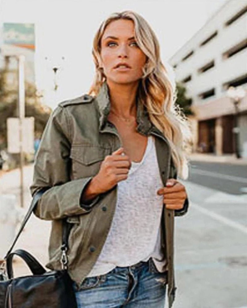 Veste militaire femme kaki North Caren Erolds